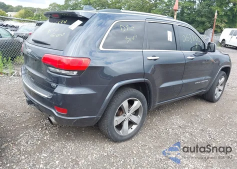 2014 Jeep Grand Cherokee Overland z USA, uszkodzony, nr VIN 1C4RJFCM1EC347428